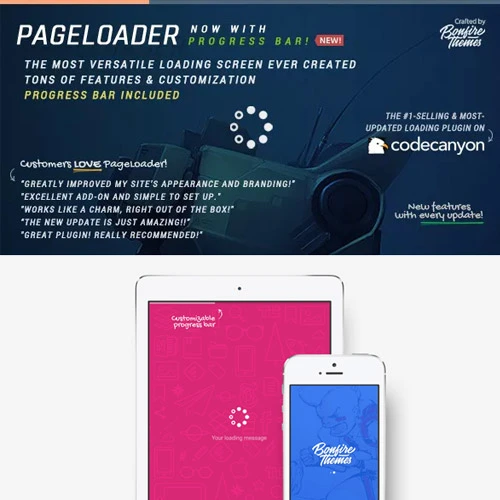 PageLoader Loading Screen and Progress Bar for WordPress