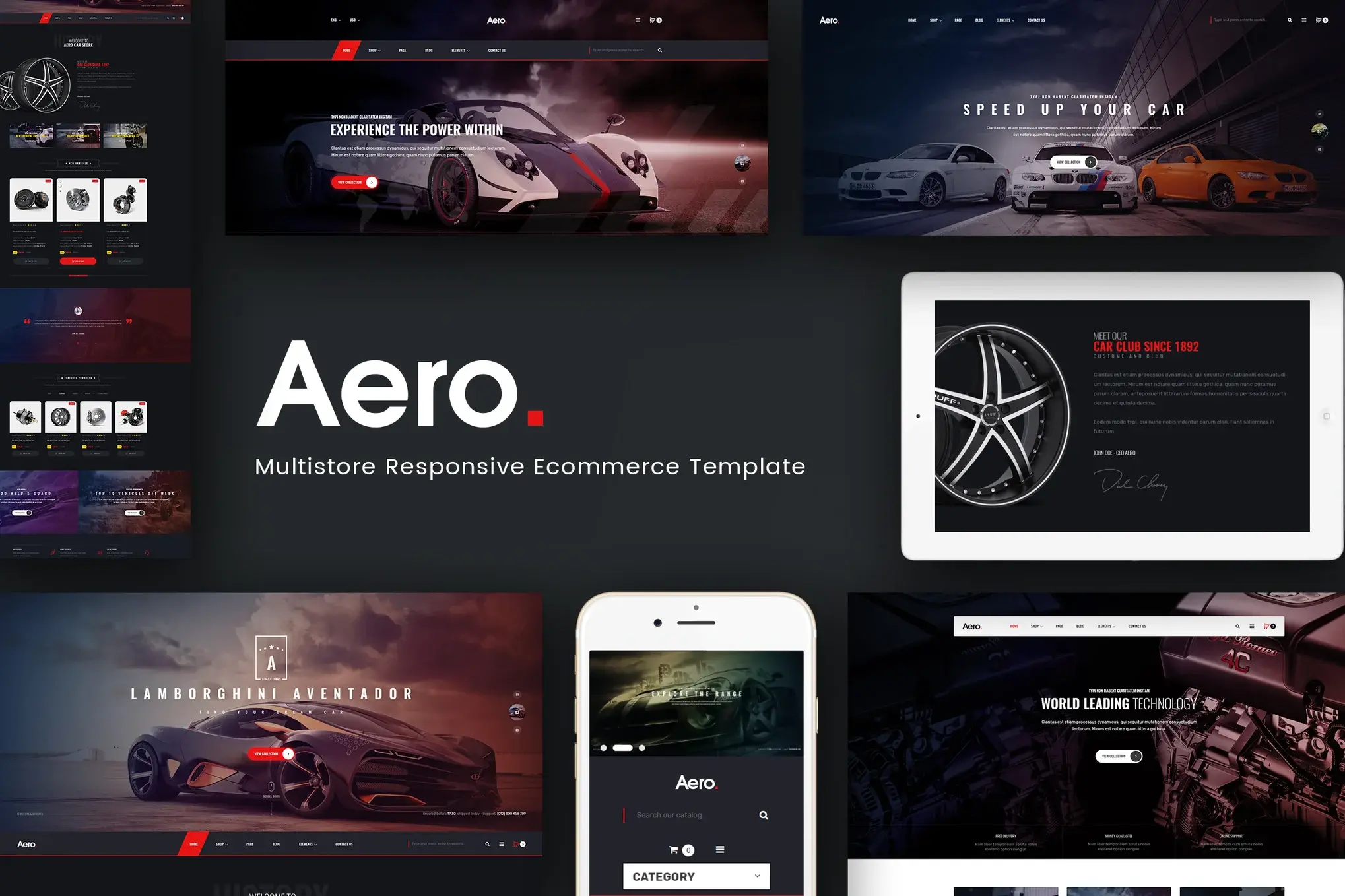 Aero - Car Accessories Responsive Magento Theme