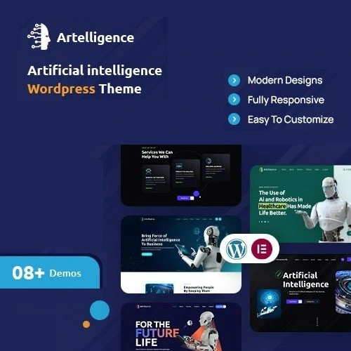 Artelligence AI & Robotics WordPress Theme