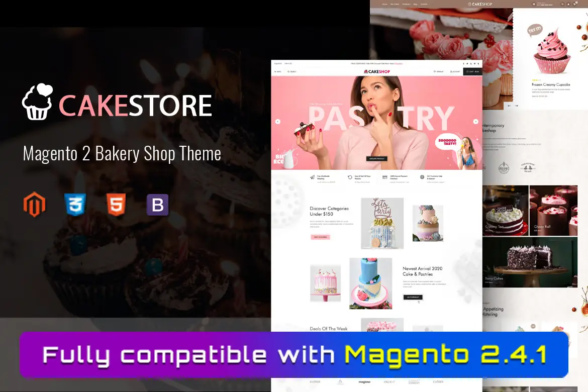 Cakestore - Responsive Magento 2 Bakery Theme