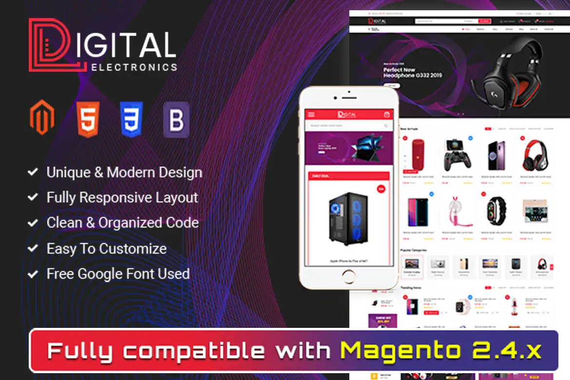 Digital - Responsive Magento 2 Shopping Theme