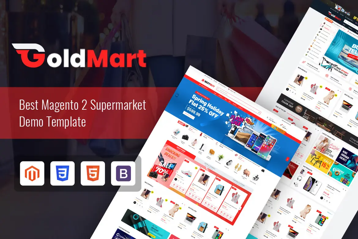 GoldMart - Modern Marketplace Magento 2 Theme