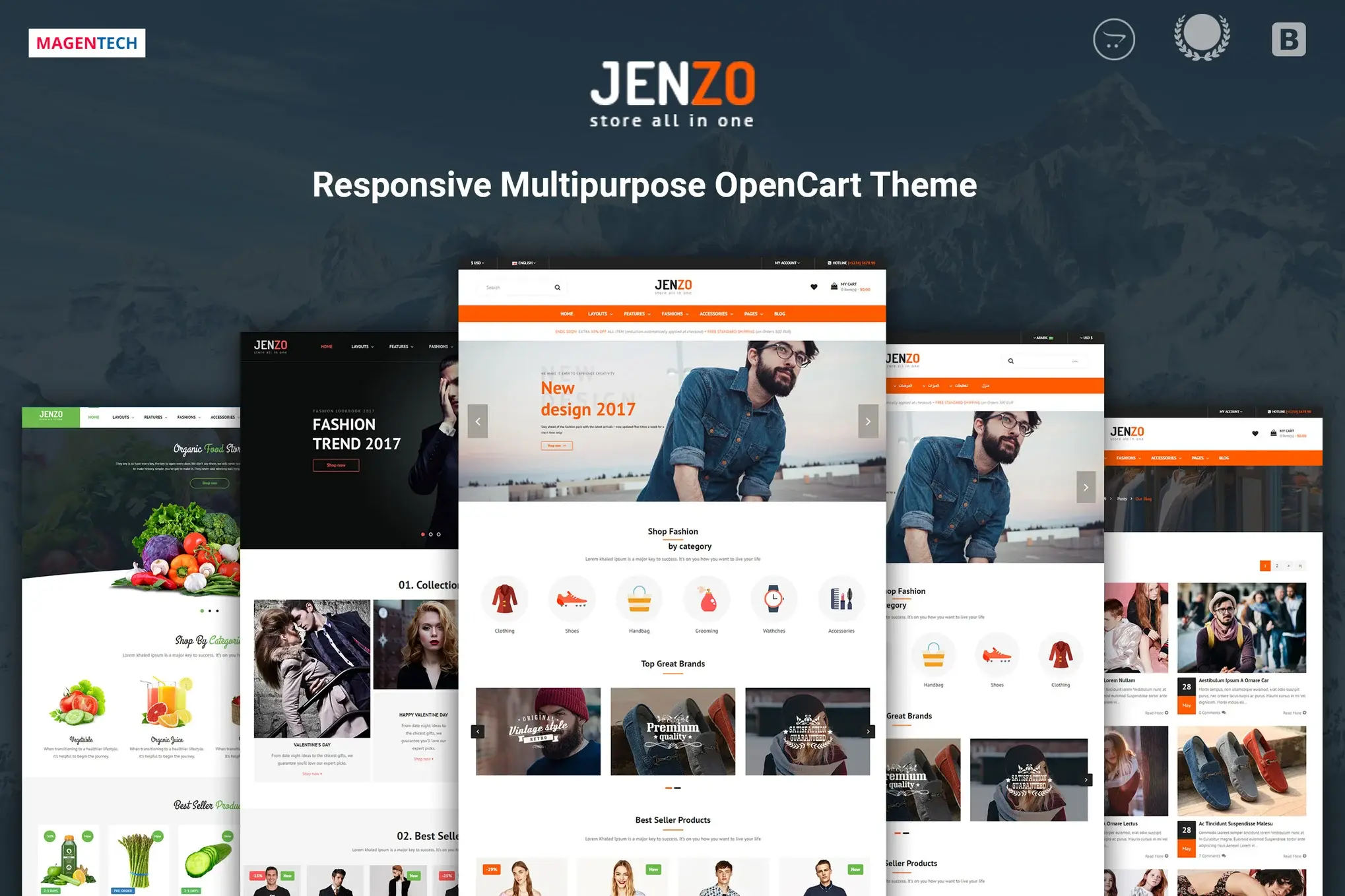 Jenzo - Drag & Drop Multipurpose OpenCart 3 Theme