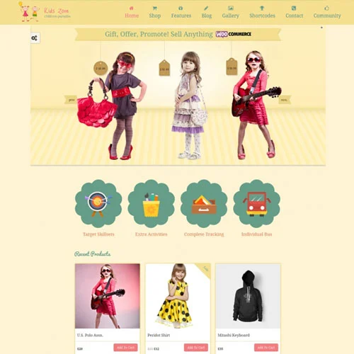 Kids Zone Children & Kids WordPress Theme