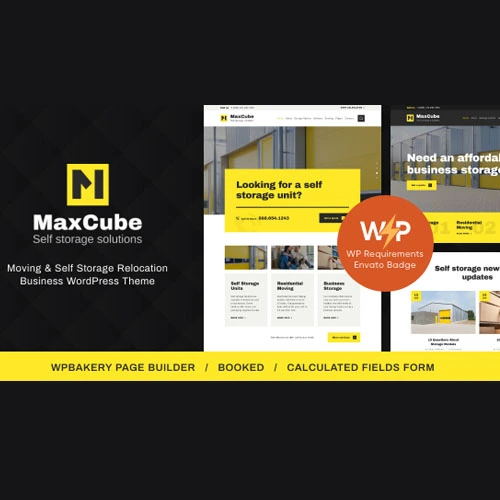 MaxCube Moving & Self Storage Relocation Business WordPress Theme