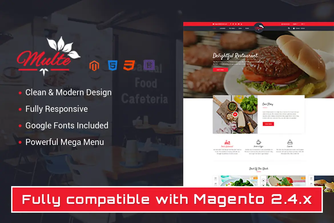 Multe - Responsive Magento 2 Restaurant Theme