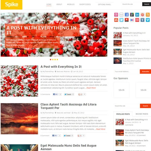 MyThemeShop Spike WordPress Theme