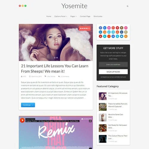 MyThemeShop Yosemite WordPress Theme