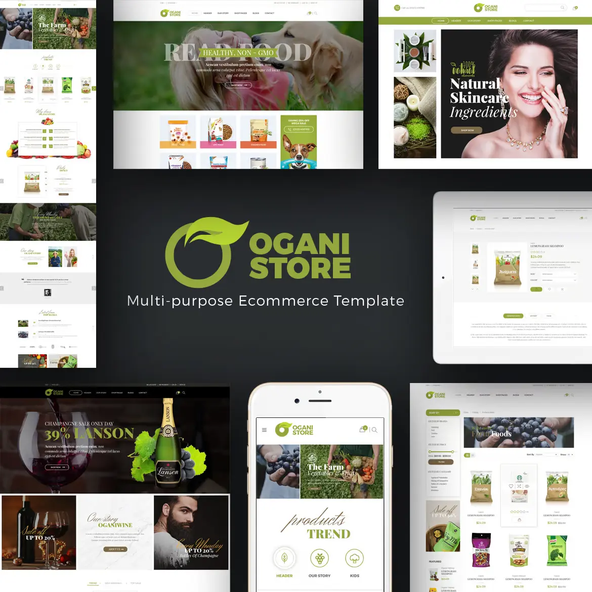 Ogani - Organic, Food, Pet, Alcohol Prestashop