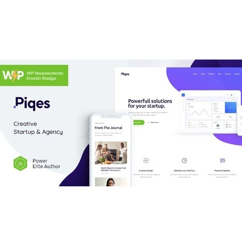 Piqes Creative Startup & Agency WordPress Theme