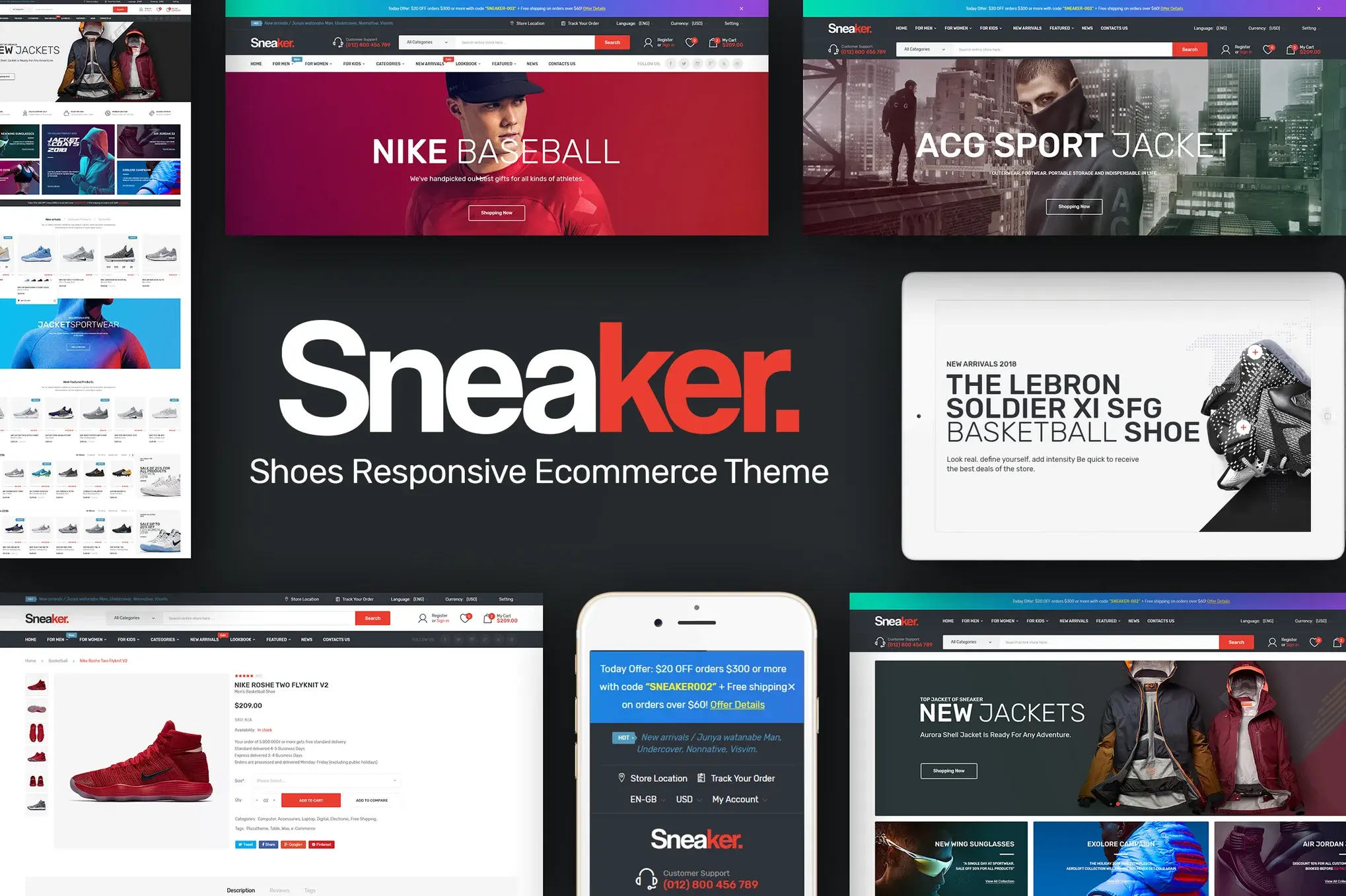 Sneaker - Color Swatches OpenCart Theme