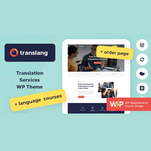 Translang Translation Services & Language Courses WordPress Theme