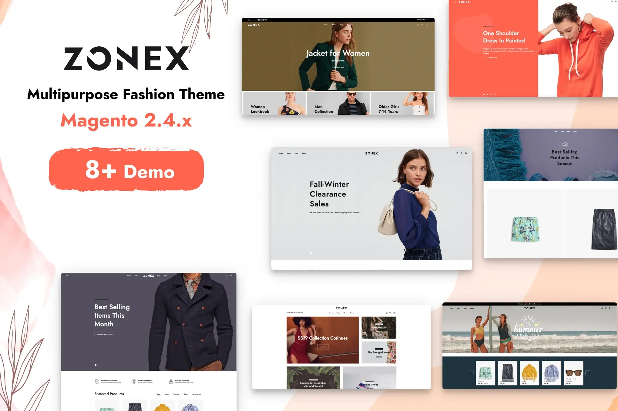 Zonex - Minimalist Responsive Magento 2 Fashion Th