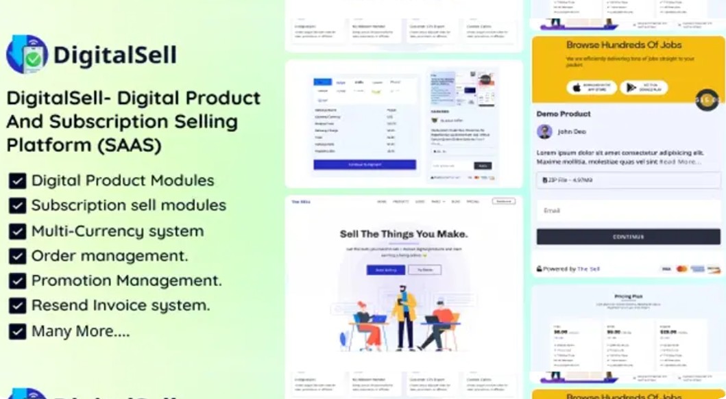 DigitalSell- Digital Product And Subscription Selling Platform