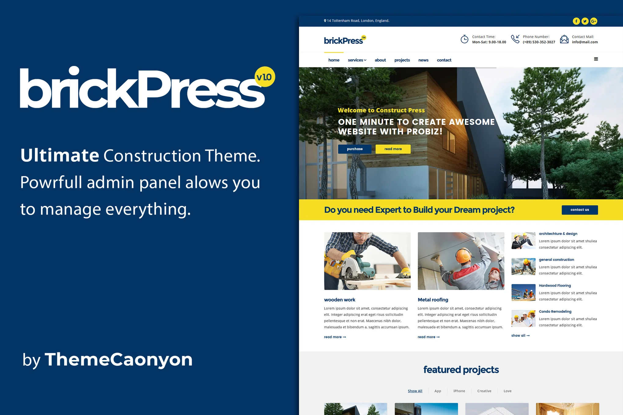 BrickPress - Construction & Business Joomla Templa