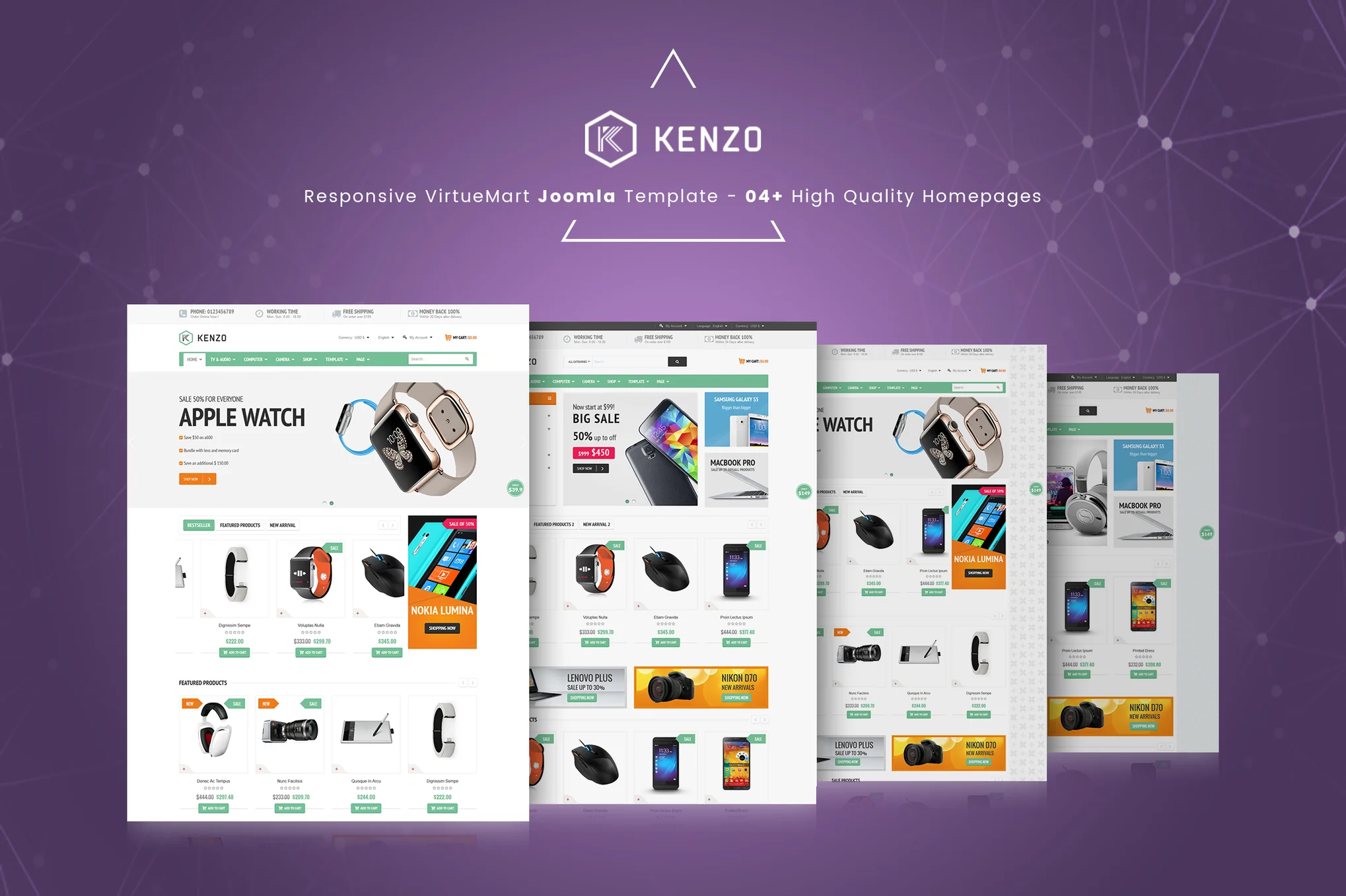 Kenzo - Responsive VirtueMart Joomla Template