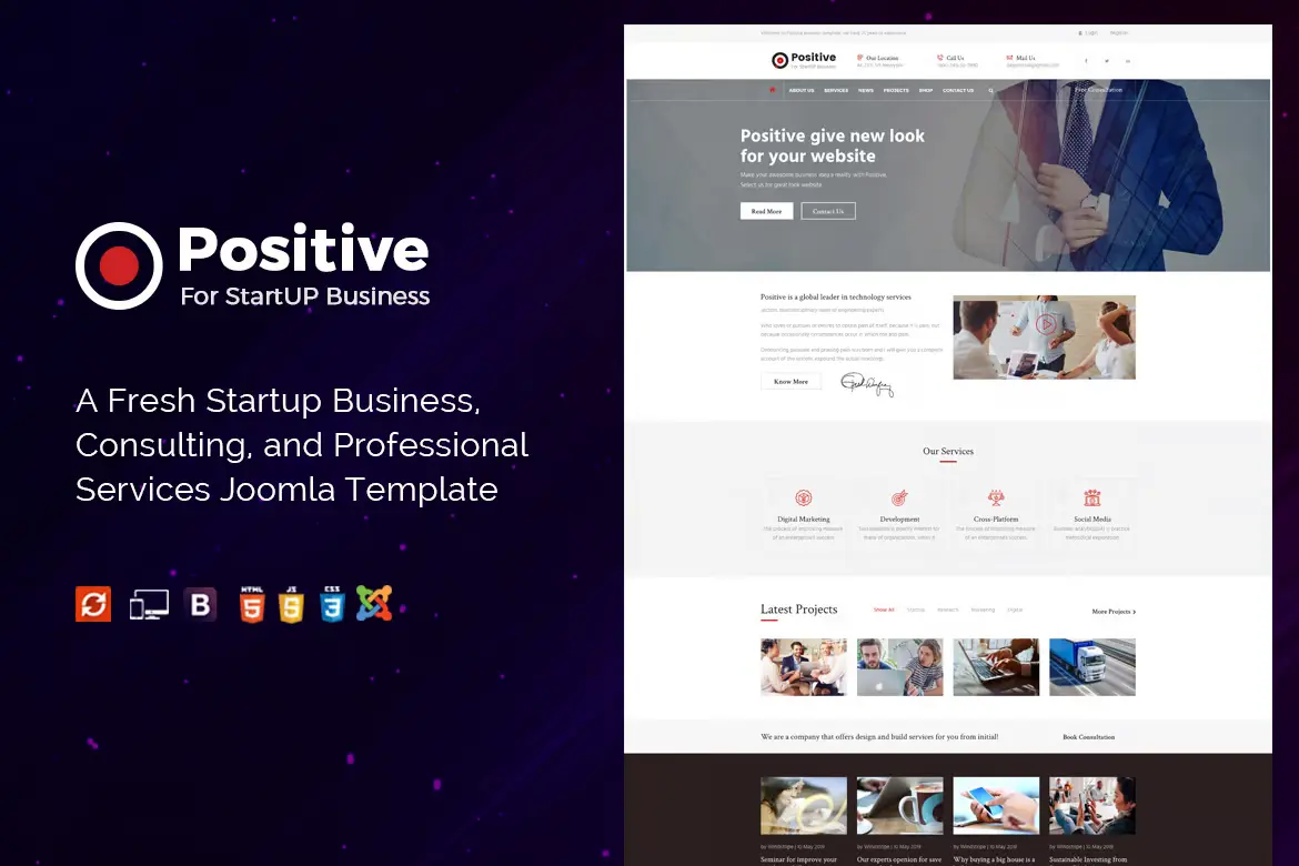 Positive - Startup Business Joomla Template