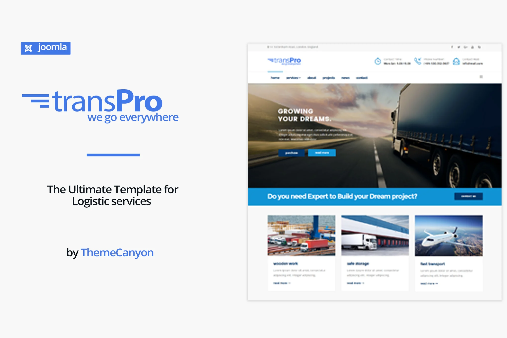 TransPro - Transport & Trucking Logistics Joomla T