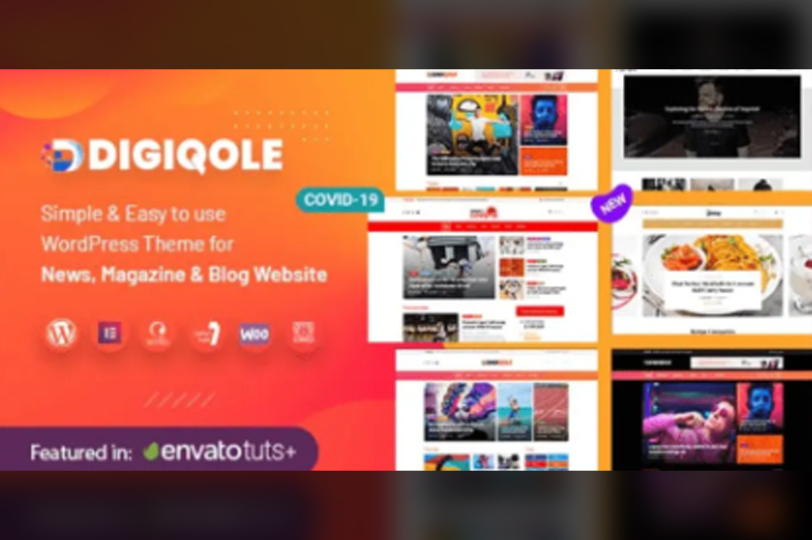 Digiqole News Magazine WordPress Theme v2.2.3