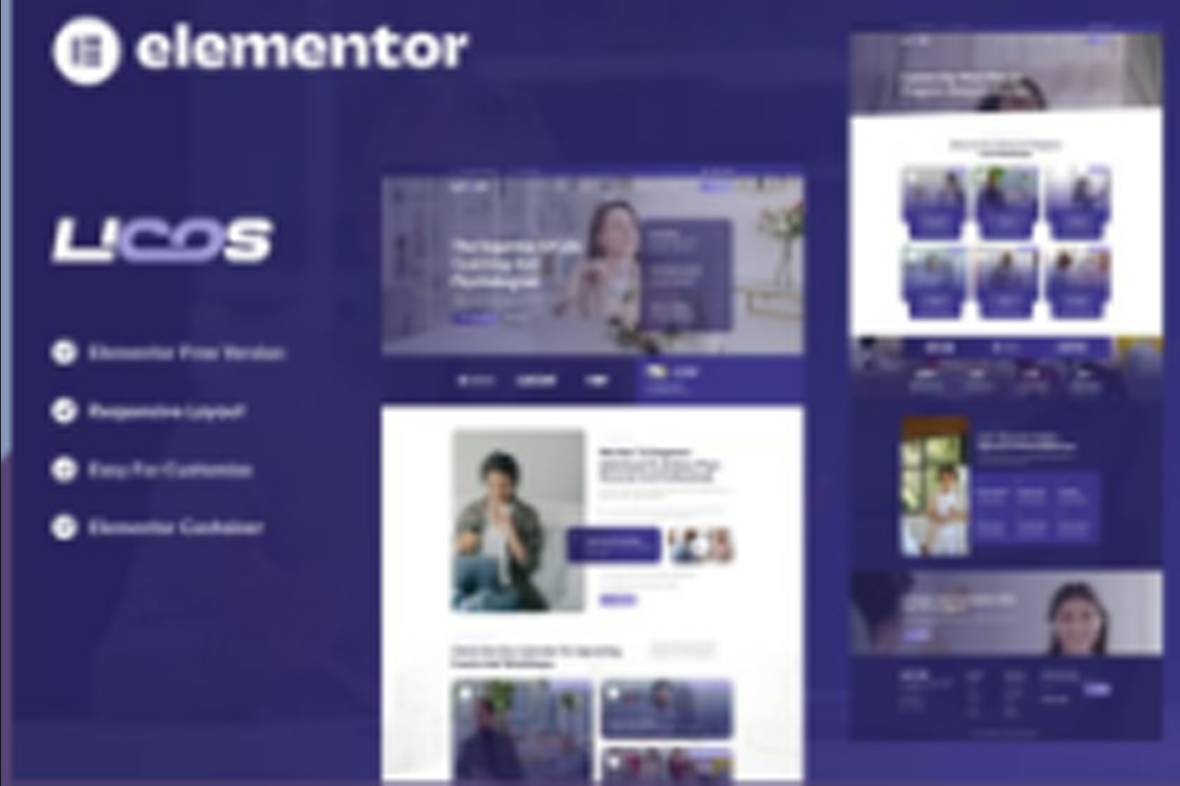 Licos – Life Coach and Psychologist Services Elementor Template Kit July 30, 2025