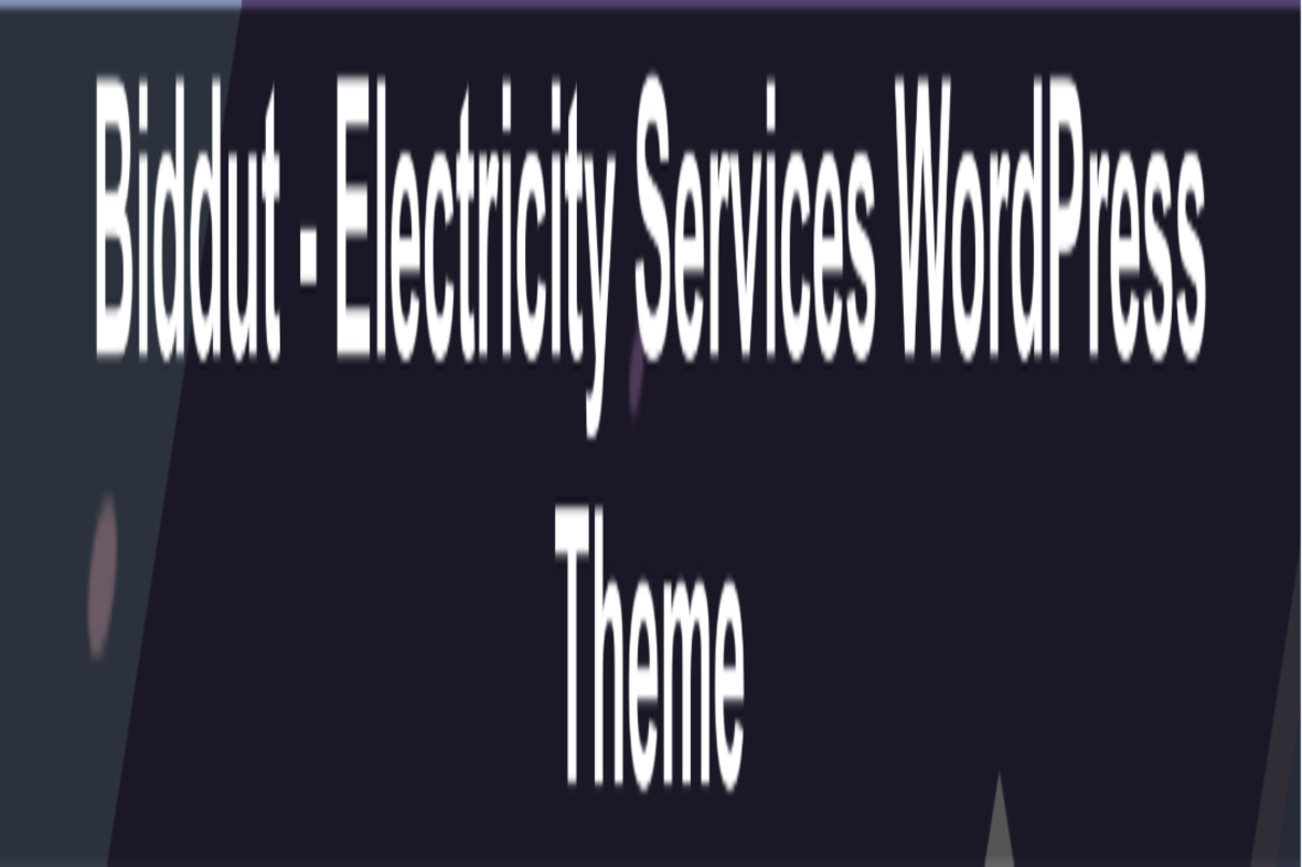 Biddut – Electricity Services WordPress Theme v2.0.3