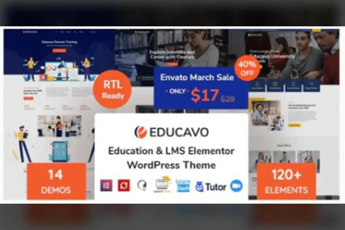 Educavo – Online Courses and Education WordPress Theme