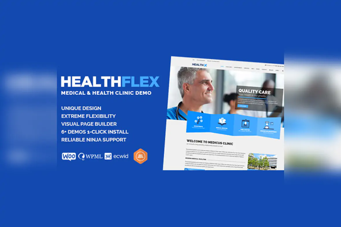 HEALTHFLEX – Doctor Medical Clinic & Health WordPress Theme