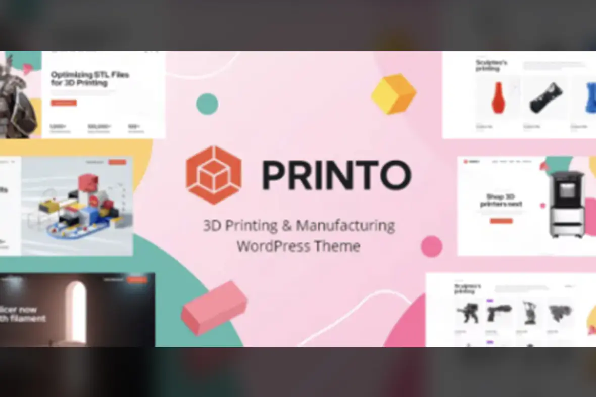 Printo – 3D Printing and Manufacturing WordPress Theme v1.7.0