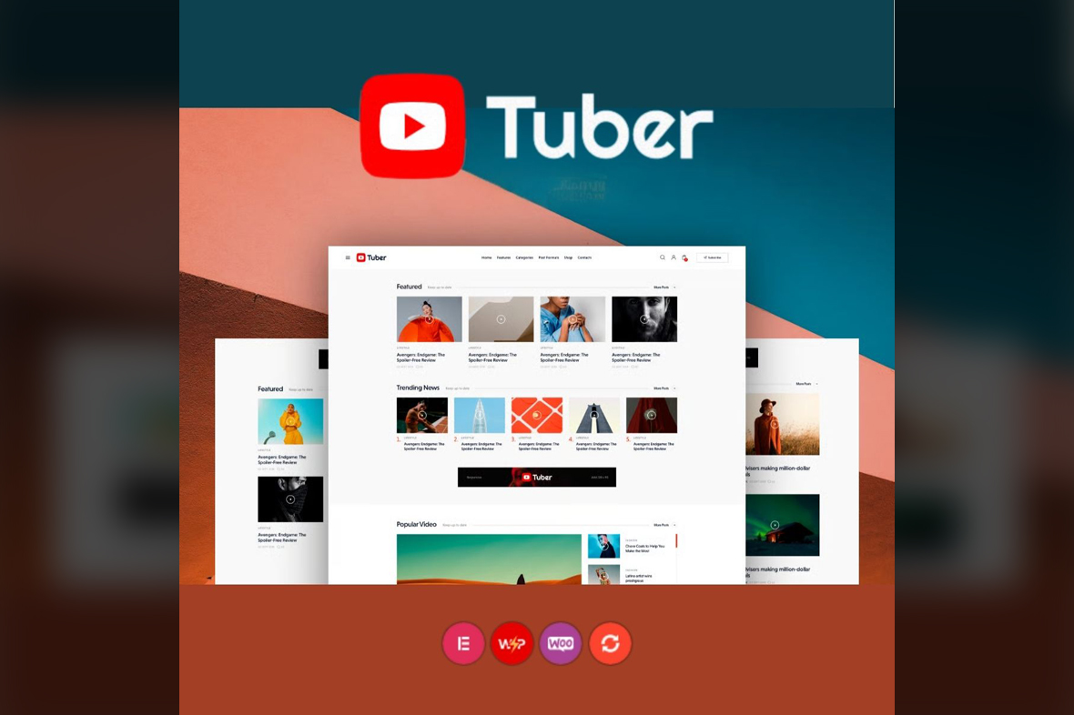 Tuber – Youtube Streaming & Podcast WordPress Theme v1.0.0