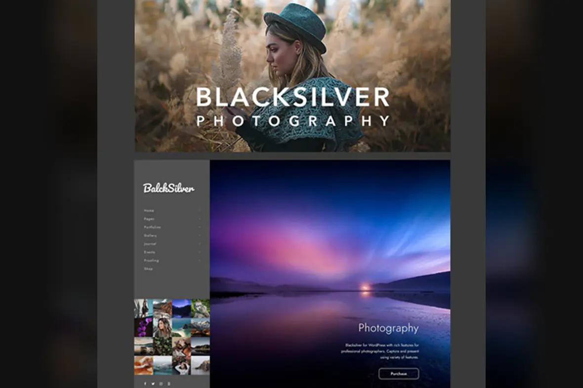 Blacksilver Photography Theme for WordPress v9.6