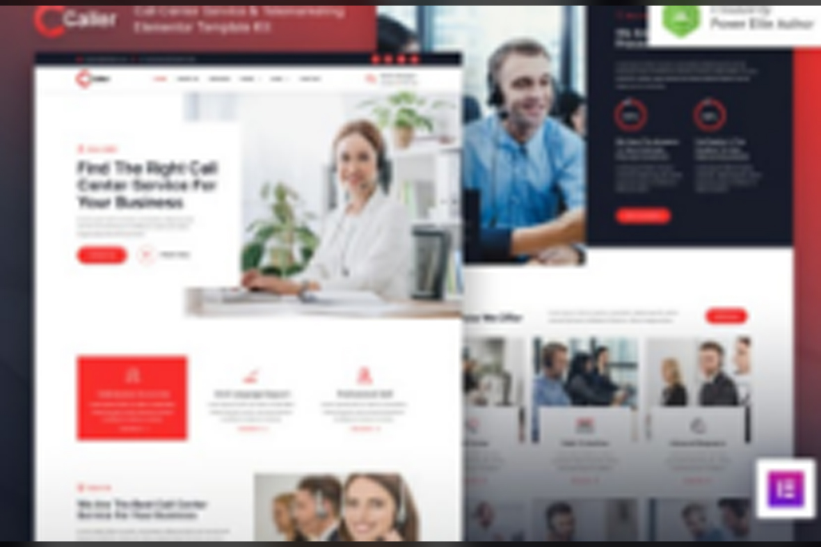 Callerr – Call Center Service and Telemarketing Elementor Template Kit October 31, 2025