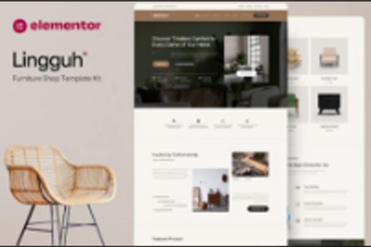 Lingguh – Furniture Ecommerce Elementor Template Kit May 24, 2025