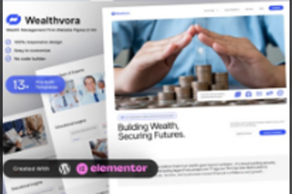 Wealthora – Wealth Management Firm Elementor Template Kit November 24, 2025