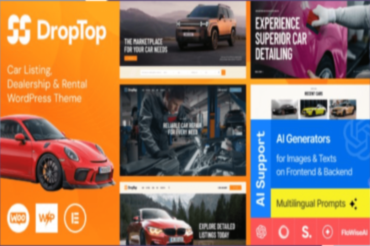 Drop-Top – Car Listing, Dealership and Rental WordPress Theme v1.8.0