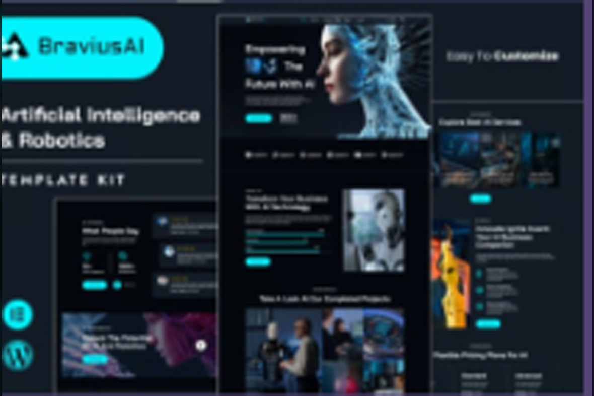 BraviusAI – AI and Robotics Elementor Template Kit July 29, 2025