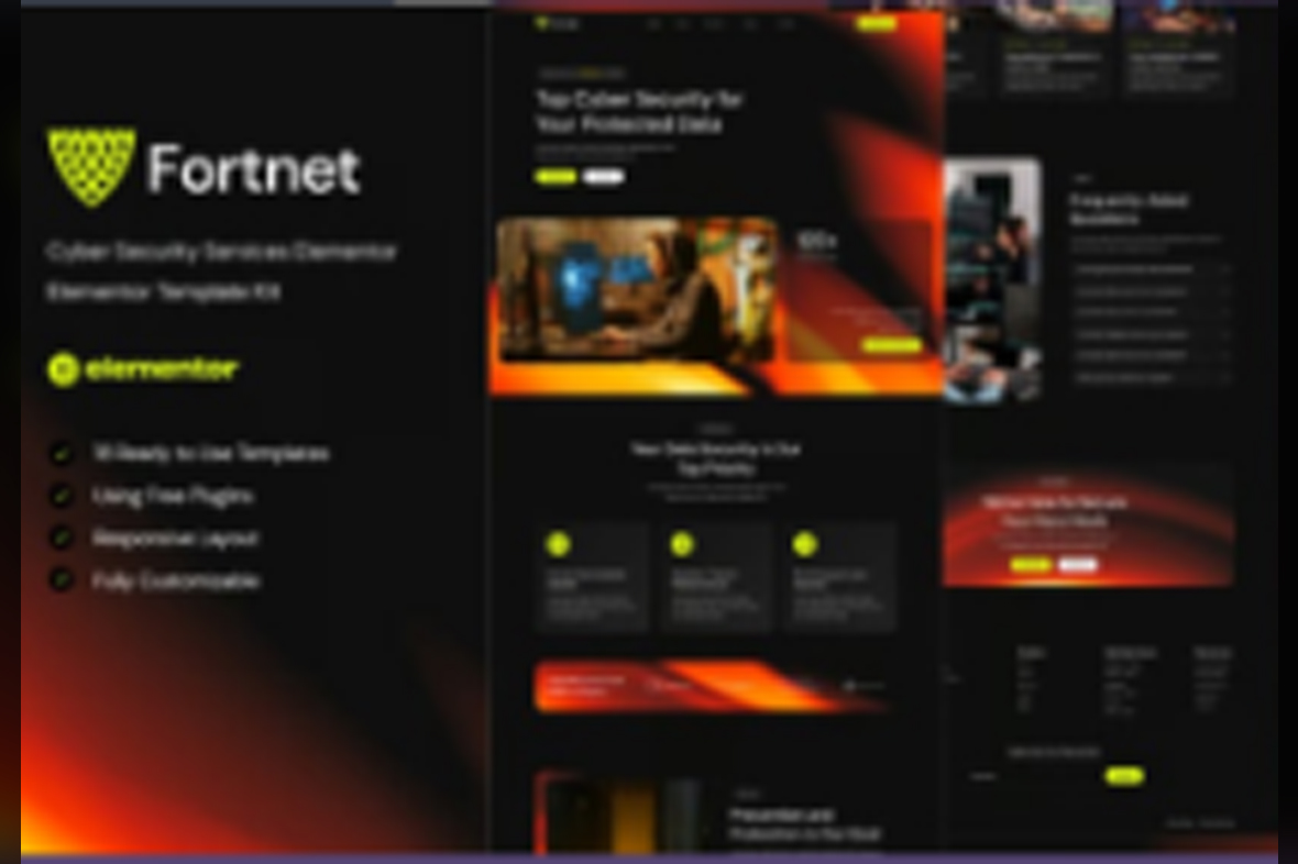 Fortnet – Cyber Security Services Elementor Template Kit July 30, 2025