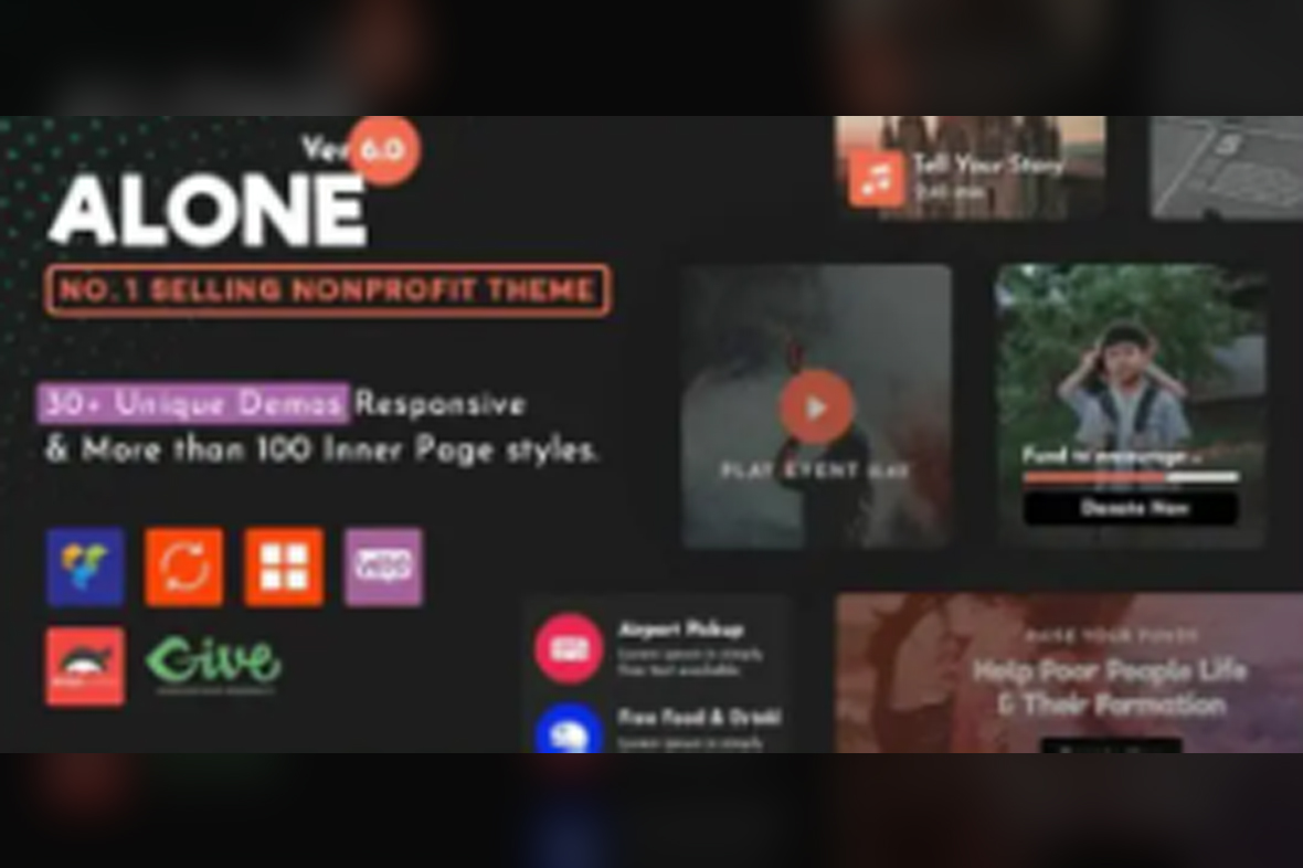 Alone Charity Multipurpose Non-profit Theme v7.8.3