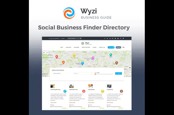 Wyzi – WordPress theme designed for listing businesses.