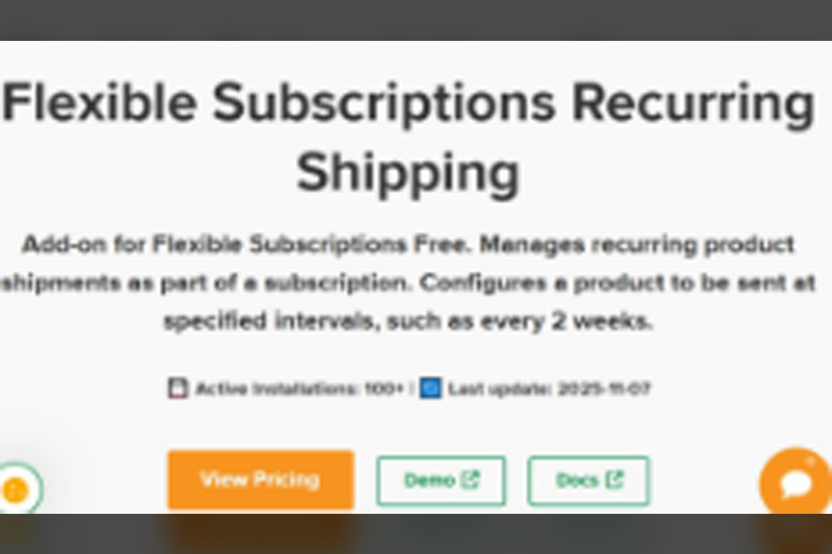 Flexible Subscriptions Recurring Shipping v1.0.5