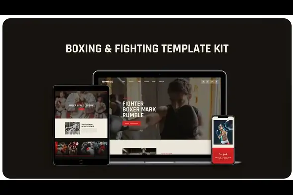 Rumble – Boxing, MMA & Fighting Elementor Template Kit1