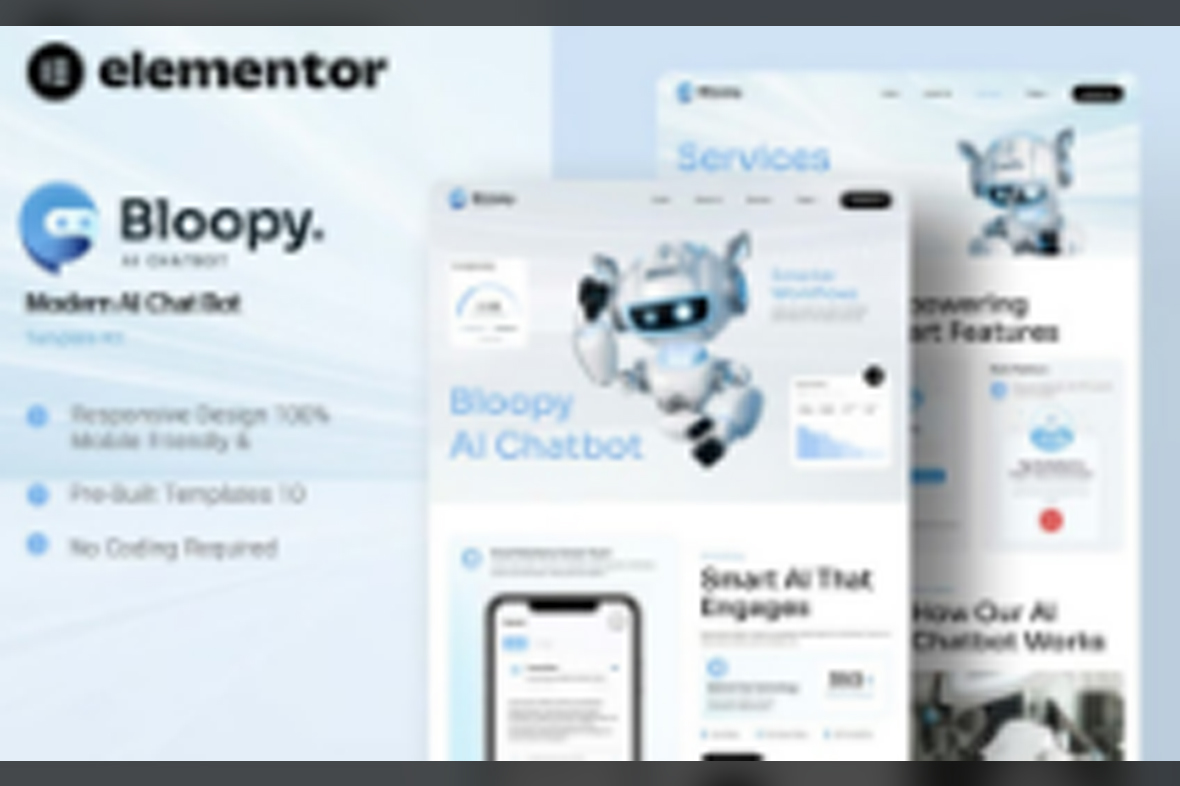 Bloopy – Modern AI Chat Bot Elementor Template Kit October 4, 2025