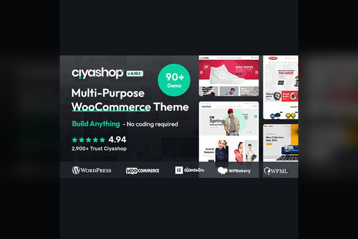 CiyaShop – Multipurpose WooCommerce Theme v4.23.0