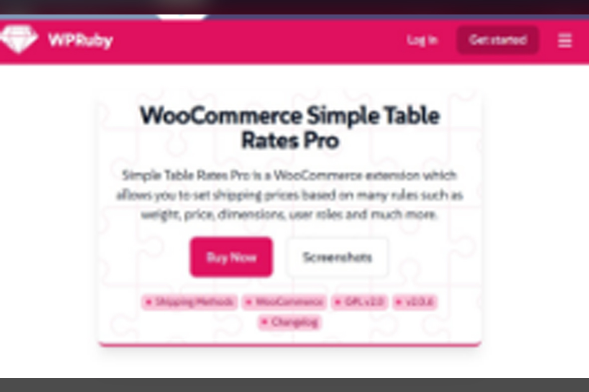 WooCommerce Simple Table Rates Pro v2.0.6