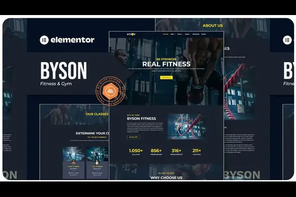 Byson – Fitness & Gym Elementor Template Kit