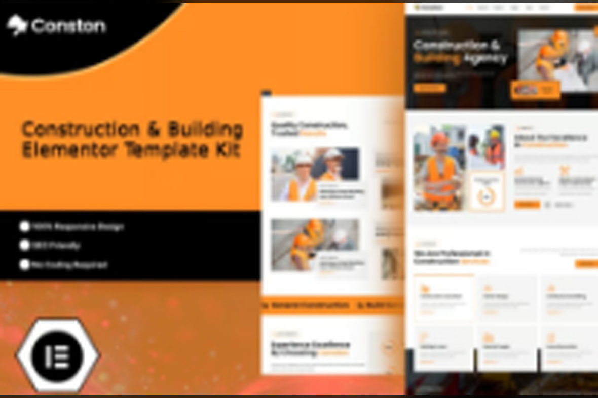 Conston – Construction Building Elementor Template Kit June 9, 2025