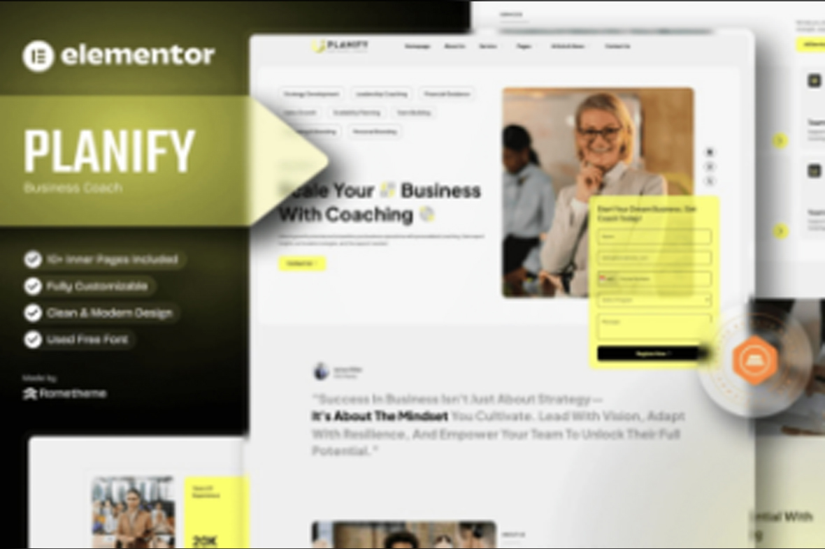 Planify – Business Coaches Elementor Template Kit Mar-15