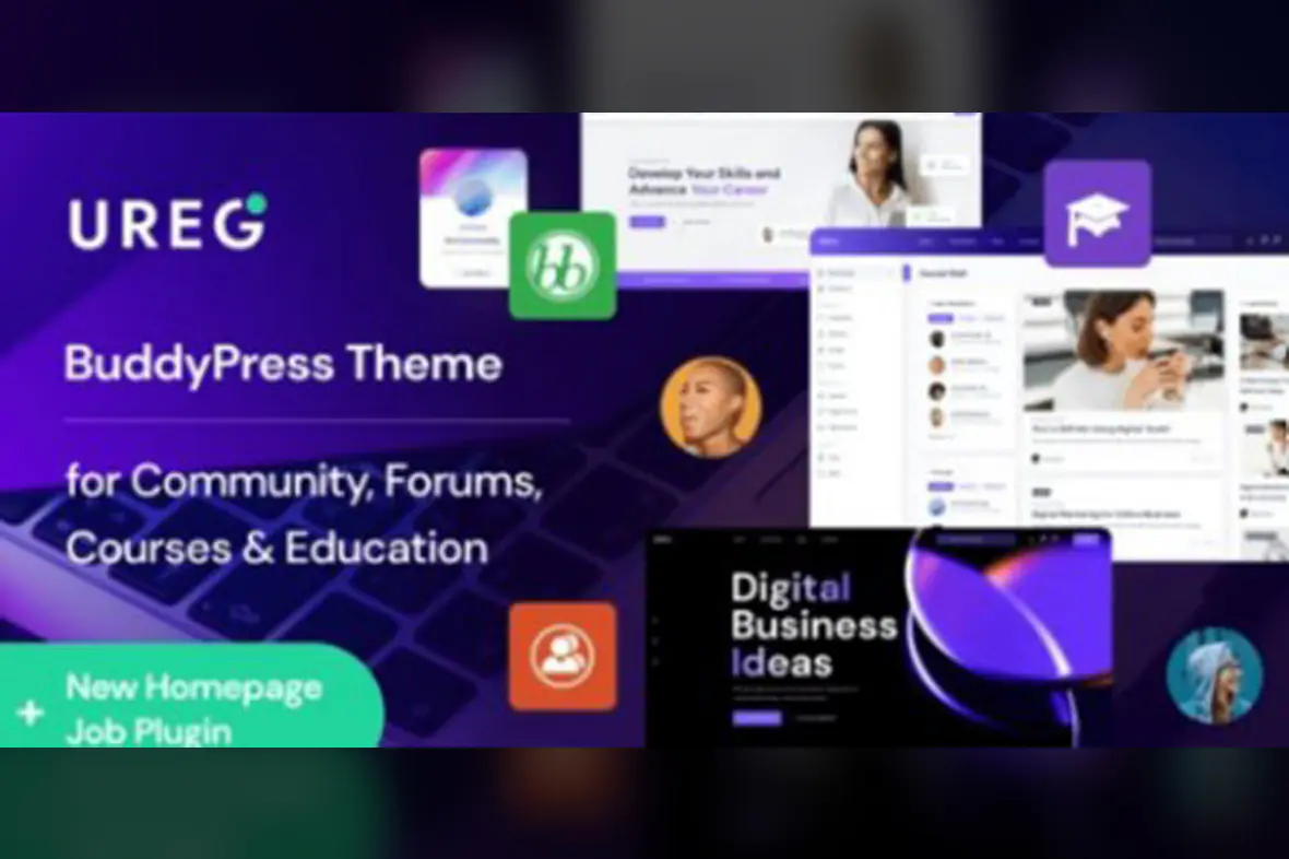 Ureg – BuddyPress and Community WordPress Theme v1.1.0