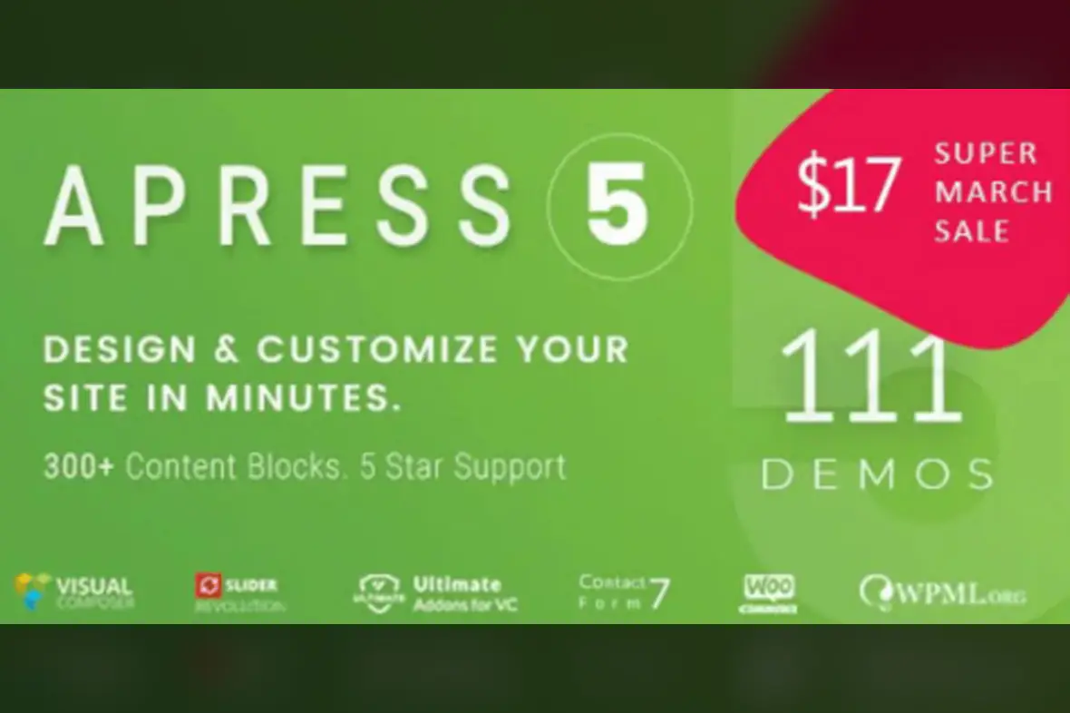 Apress Responsive Multi-Purpose Theme v6.1.4