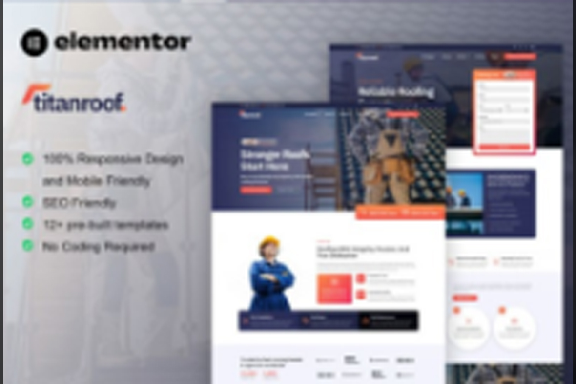 TitanRoof – Roofing Services Elementor Pro Template Kit August 6, 2025