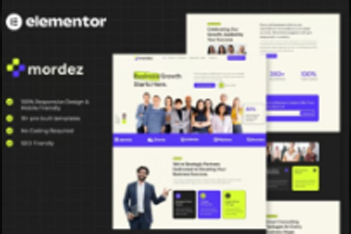 Mordez – Business Consulting Elementor Template Kits May 30, 2025